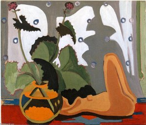 Still Life With Sculpture In Front Of A Window — Ernst Ludwig Kirchner