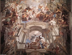 Allegory Of The Jesuits' Missionary Work (detail) — Andrea Pozzo