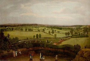 Nottingham Meadows From The Rock Cliff, Where Lenton Road Turns Into Park Valley (nottingham Park From Castle Rock) — Richard Parkes Bonington