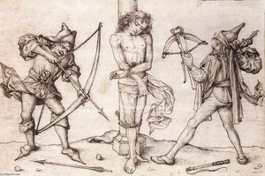 St Sebastian With Archers — Master Of The Housebook