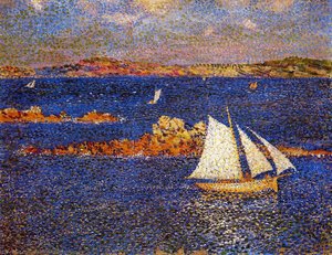 Near The Rocks Of Per Kiridec — Theo Van Rysselberghe, Pointillist Neo-impressionism