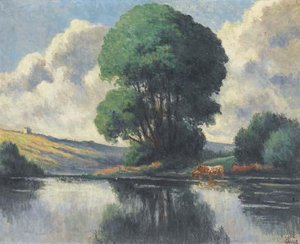 Rolleboise, The Big Tree — Maximilien Luce