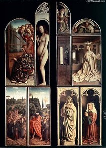 Right Panel, Interior And Exterior Of The Ghent Altarpiece