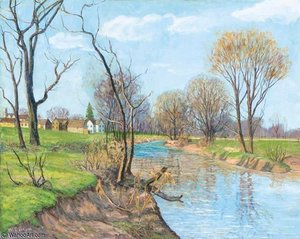 The Creek, Spring — Walter Emerson Baum
