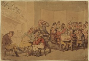 Interior Of A Gentleman's Club — Thomas Rowlandson
