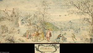 Winter Landscape with Figures