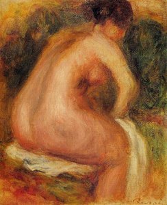 Seated Female Nude — Pierre-auguste Renoir, Impressionism