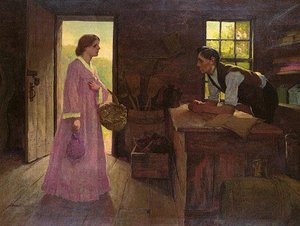 Lincoln And Ann Rutledge, (painting) — Fletcher Ransom