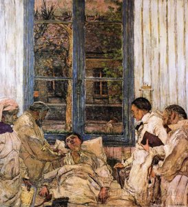 Dr Vaquez And His Assistant Dt Parvu At The Hôpital De La Pieié — Jean-édouard Vuillard