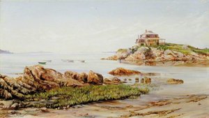 On The Rocks Near West Manchester, Massachusetts — Marianne North, Victorian Romanticism