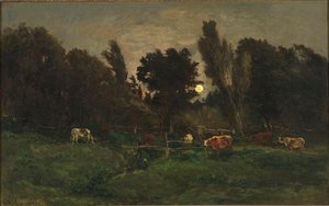 Le Pré Des Graves, À Villerville — Charles-françois Daubigny
