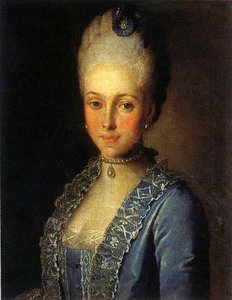Portrait Of Alexandra Perfilyeva — Carl Ludwig Johann Christineck, Neoclassicism