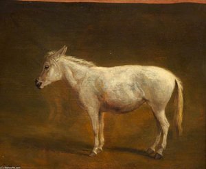 White Mule — Jacques Laurent Agasse