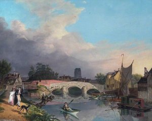 Old Hythe Bridge And Oxford Castle