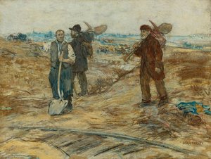 Les Trois Cheminots — Jean-françois Raffaelli
