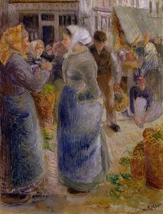 The Market — Camille Pissarro, Impressionist Landscape