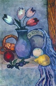 Fruit And Tulips — Ilya Ivanovich Mashkov