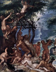 The Golden Age (detail) — Joachim Anthonisz Wtewael, Mannerism