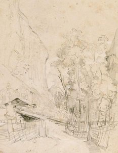 View At Lauterbrunnen In The Swiss Alps — John Frederick Lewis