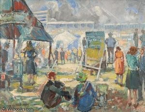 Epsom Downs During Derby Week — Arthur Henry Church
