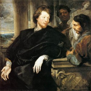 George Gage With Two Men — Sir Anthony Van Dyck
