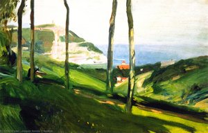 Landscape Of San Sebastian With Mount Igueldo — Joaquín Sorolla Y Bastida