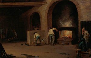 Lead Processing At Leadhills Smelting The Ore — David Allan