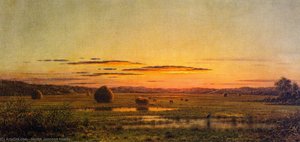 Sunset After A Storm In The Catskill Mountains — Martin Johnson Heade, Hudson River School