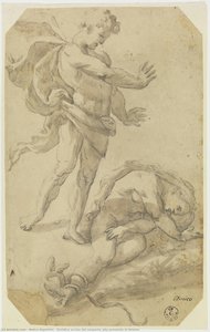 Euridice Uccisa Dal Serpente Alla Presenza Di Aristeo — Amico Aspertini, Mannerist Eclecticism