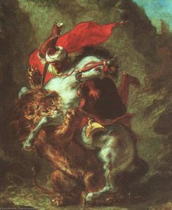 Arab Lion — Eugène Delacroix