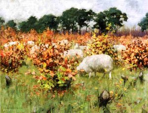 Grazing Sheep — George Hitchcock