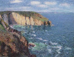 Cliffs At Cape Frehel — Gustave Loiseau