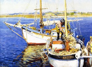 Katina At Anchor — Mathias Joseph Alten
