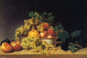 Still Life With Fruit On A Tabletop — James Peale