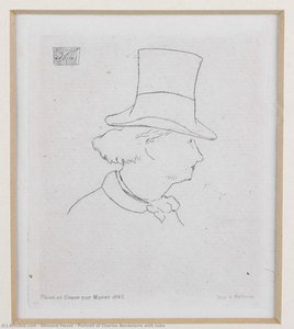 Portrait Of Charles Baudelaire With Tuba — Édouard Manet, Realism