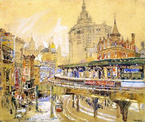 Chatham Square, New York — Colin Campbell Cooper