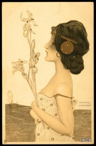 Greek Virgins (9) — Raphael Kirchner, Art Nouveau