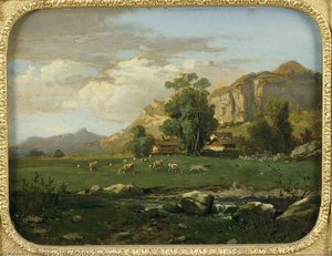 Paysage Avec Animaux — Pollet Claude