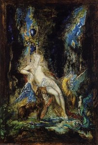 Fairy And Griffon — Gustave Moreau, Symbolist Painting