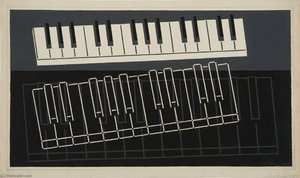 Final Study For Piano Keys — Josef Albers