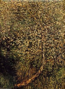 Apple Trees In Blossom By The Water — Claude Monet