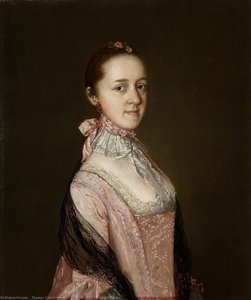 Caroline, Mrs Nathaniel Acton — Thomas Gainsborough, Rococo Painting