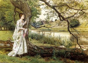 On The River Bank — George Goodwin Kilburne