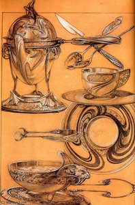Studies - - — Alfons Maria Mucha, Art Nouveau