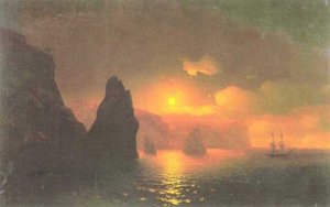 The Monastery Of George. Cape Fiolent — Ivan Konstantinovich Aivazovsky