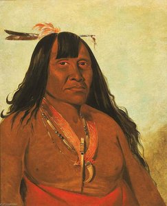 Bón Són Gee, New Fire, A Band Chief — George Catlin, Romanticism