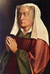 The Ghent Altarpiece: The Donor's Wife (detail) — Jan Van Eyck