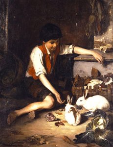 Childs With Rabbits — Lembesis Polychronis