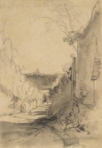 St Peter's From Arco Oscuro — Edward Lear