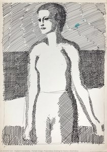 Female Image. Preparatory Drawing For Dante's Illustration — Hryhorii Havrylenko